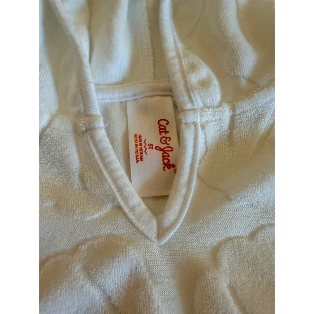 *4 for $20 Mix&Match* Cat & Jack Little Girl Hooded Terry Cloth Swim Cover-Up 5T